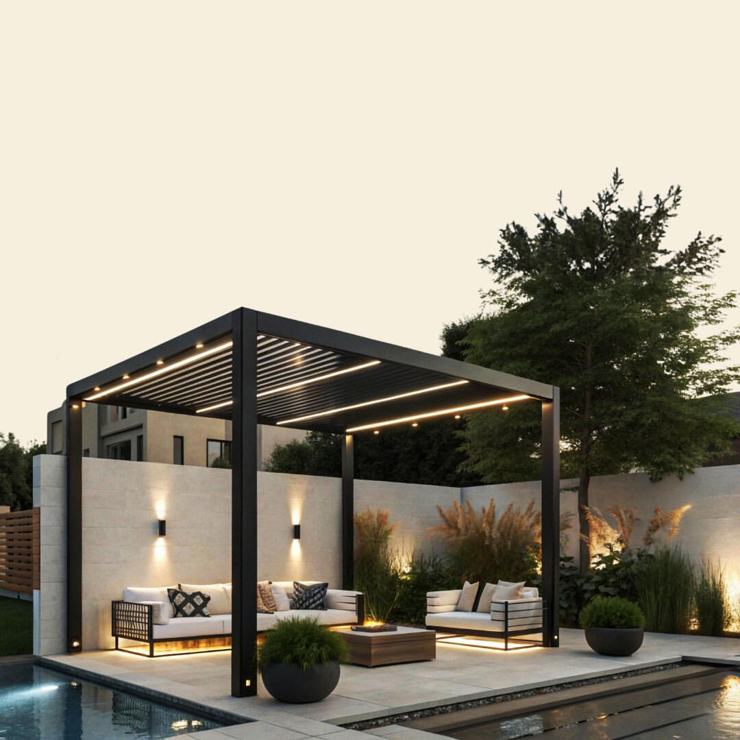 Outdoor Lighting For Gazebo - 세련된 야외용 분체 도장 알루미늄 합금