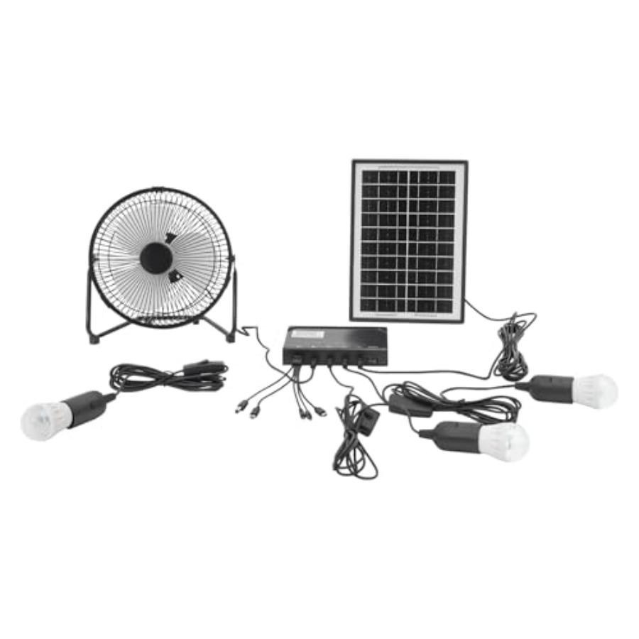 Outdoor Lighting Volt - 배터리가 포함된 태양광 천장 선풍기 조명,