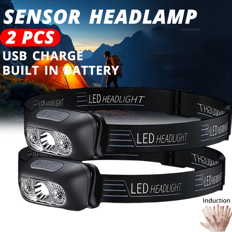 Outdoor Lighting With Sensor - 강한 빛 헤드램프 휴대용 LED 센서