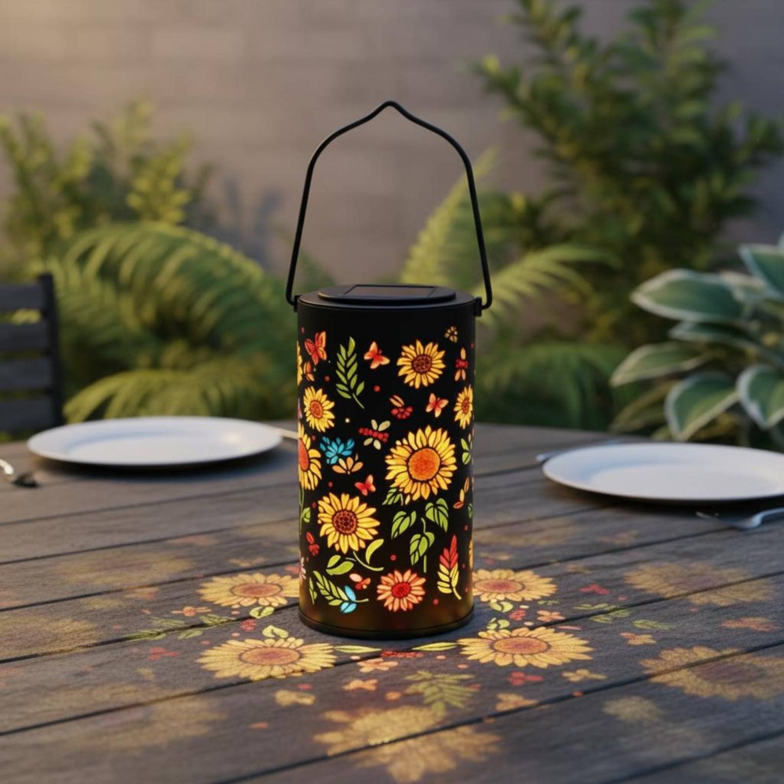 Solar Lantern Hanging - 화려한 선버스트 태양광 랜턴 친환경 태양광