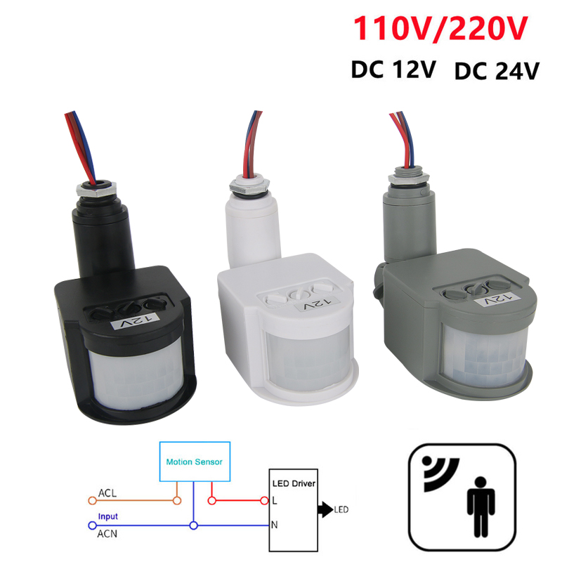 Outdoor Lighting Timer Switch - 12V 모션 센서 220V/110V PIR 운동