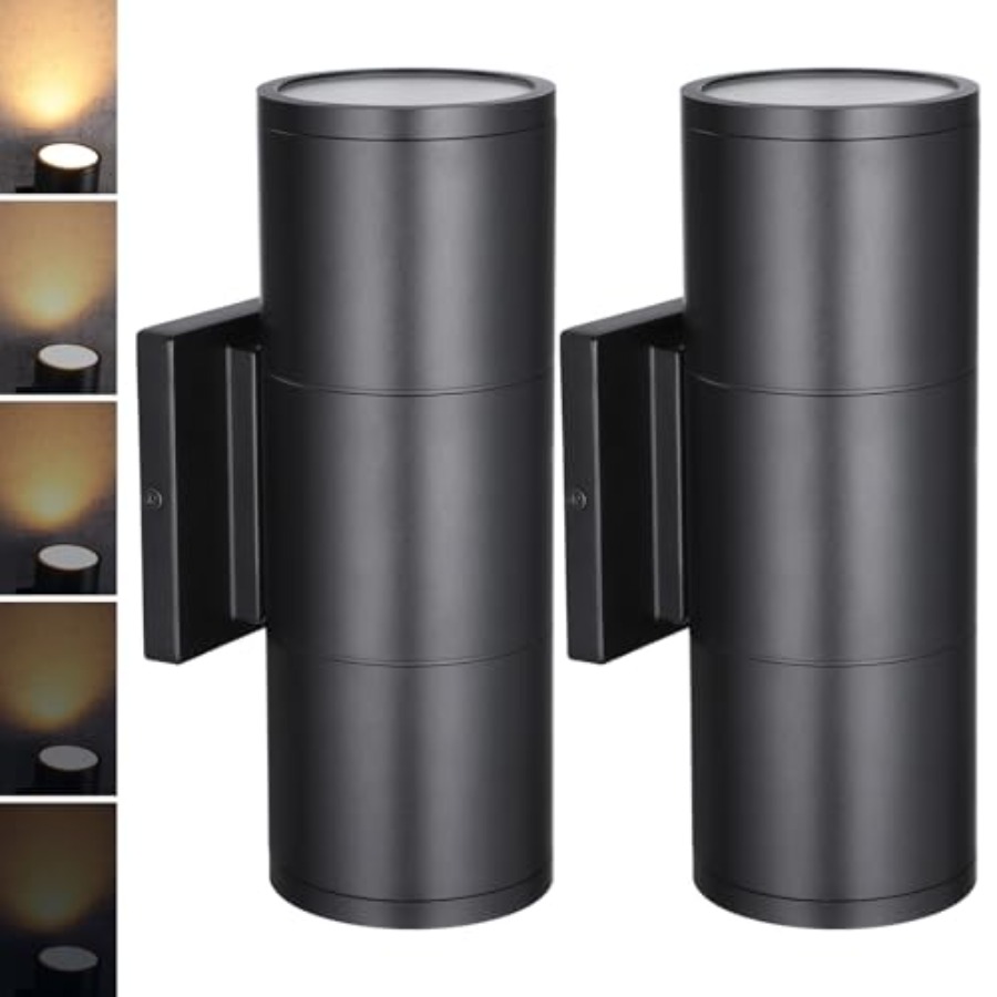 Outdoor Lighting Sconce - 3000K LED 실린더형 상하향 벽등(실외용), 0-277V