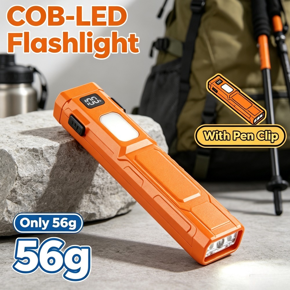 Outdoor Lighting Junction Box - COB LED EDC 플래시라이트 펜 클립
