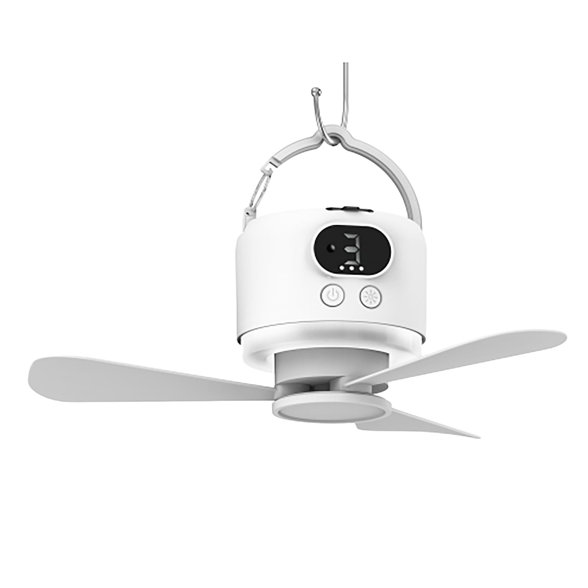 Outdoor Lighting Timer - 10400Mah 충전식 휴대용 천장 선풍기, 3가지
