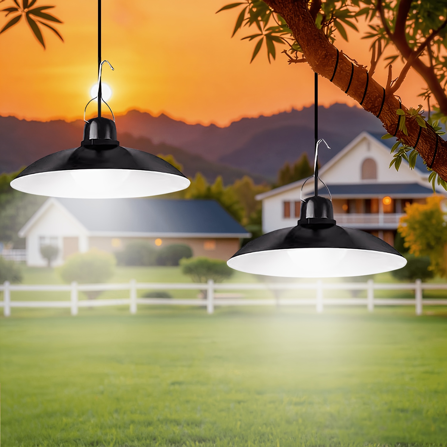 Outdoor Lighting Modern - 1개 태양광 펜던트 조명 야외 LED