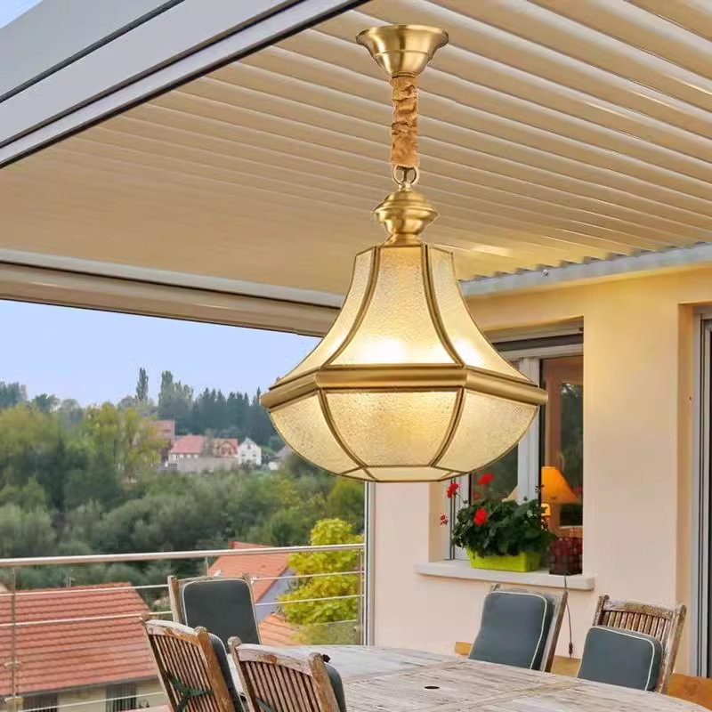 Outdoor Lighting Chandelier - 야외 방수 전체 구리 샹들리에 LED