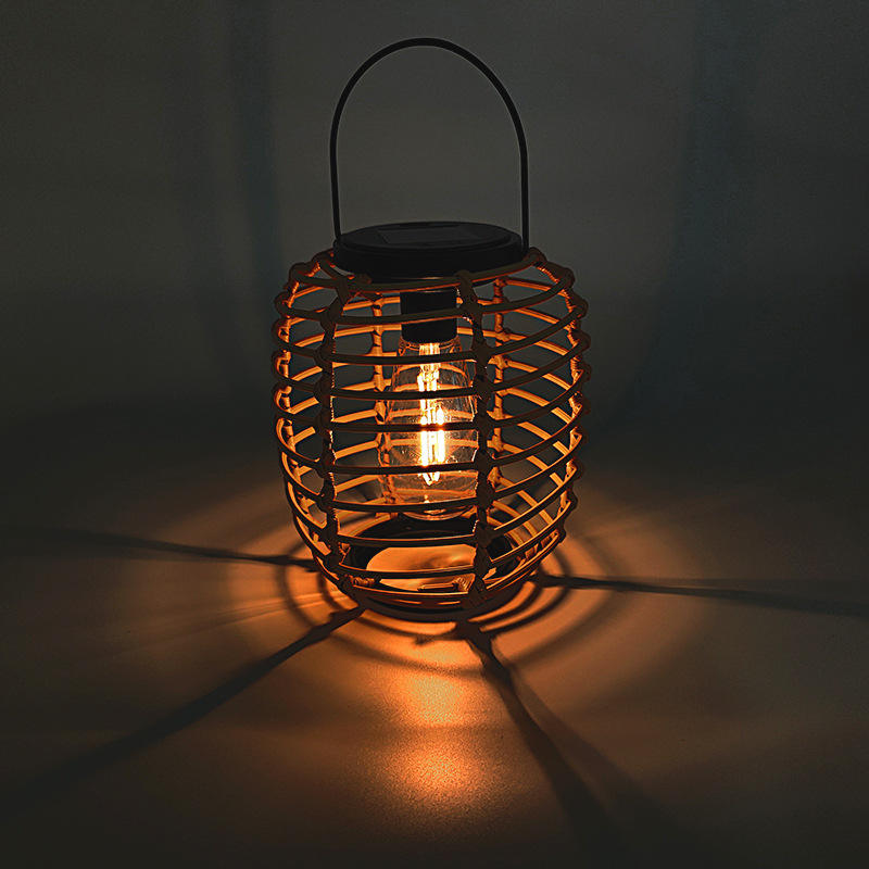 Solar Lantern Hanging - 전구형 따뜻한 LED 레트로 스탠딩 라이트
