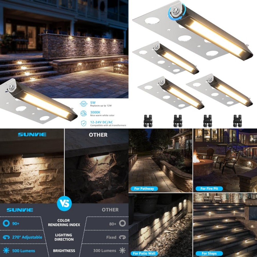 Outdoor Lighting Voltage - 7인치 하드스케이프 조명 5W LED 옹벽