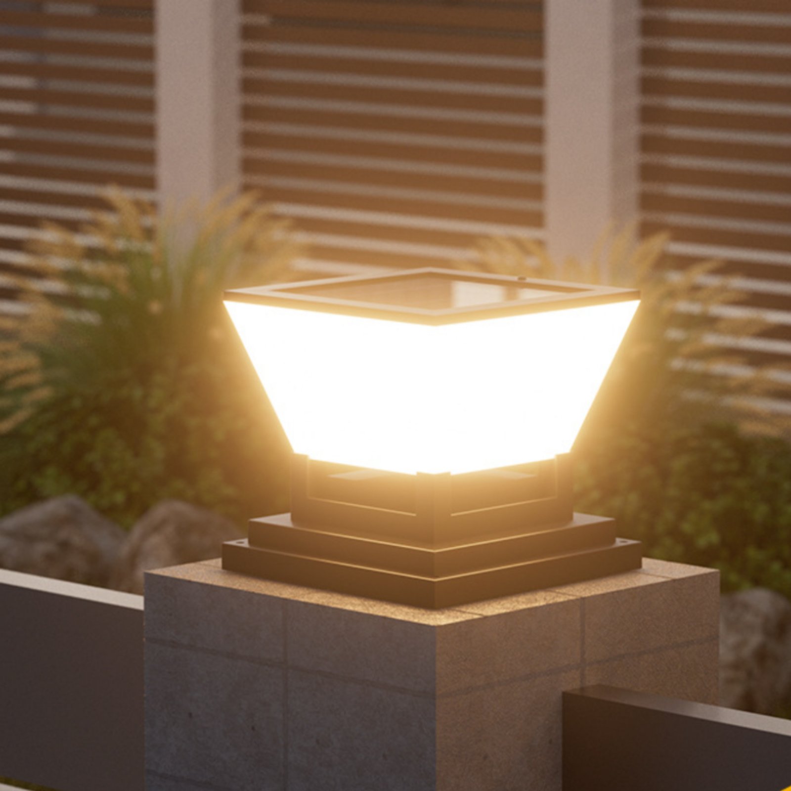 Outdoor Lighting Modern - 태양광 기둥 조명 방수 태양광 울타리