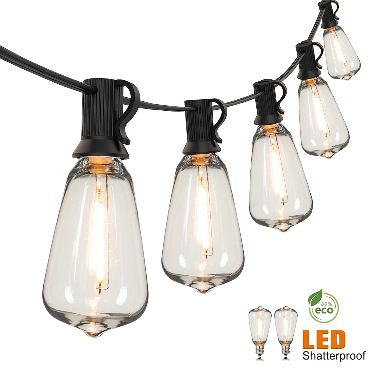 Outdoor Lighting Sconce - 110V 미국 플러그 ST38 스트링 라이트