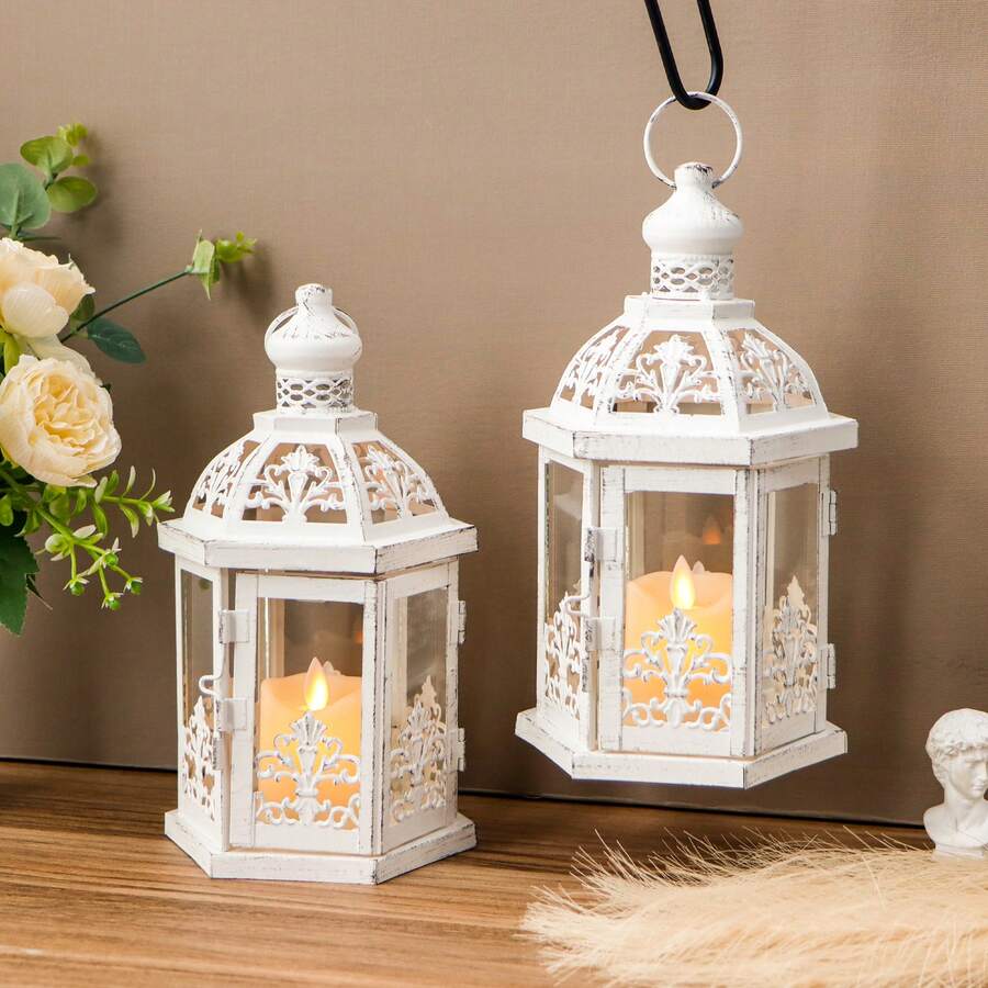 빈티지 스타일의 장식용 랜턴 2개 세트, 높이 9.5인 - Solar Lantern Hanging 리뷰 및 가격