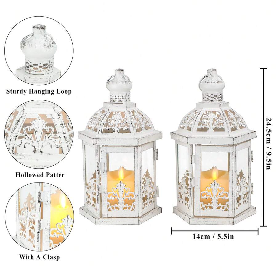 빈티지 스타일의 장식용 랜턴 2개 세트, 높이 9.5인 - Solar Lantern Hanging 리뷰 및 가격