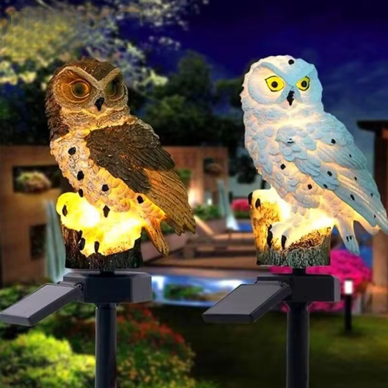 태양광 부엉이 정원 장식등 방수 레진 부엉이 피규어 L - Outdoor Lighting Effects 리뷰 및 가격