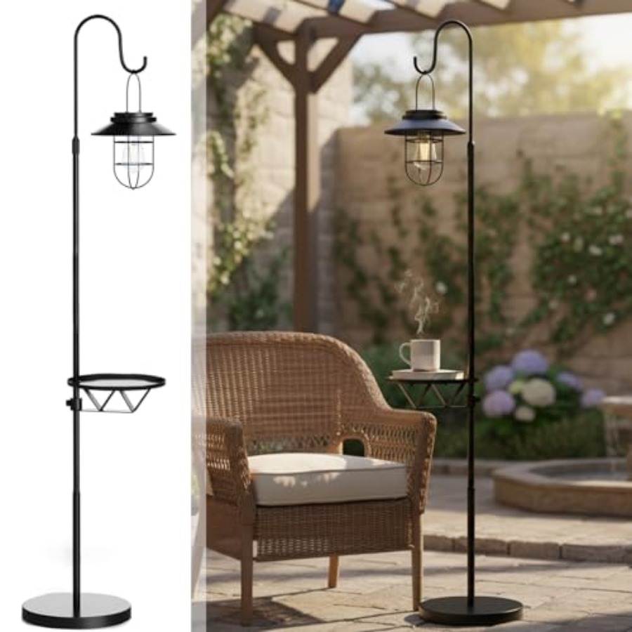 태양광 플로어 램프 겸 테이블, 60인치 야외용 셰퍼드 - Outdoor Lighting Solar 리뷰 및 가격