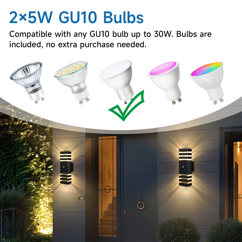 센서 라이트 야외 벽 램프 GU10 벽 장식 조명 실내 - Xl Outdoor Lighting 리뷰 및 가격
