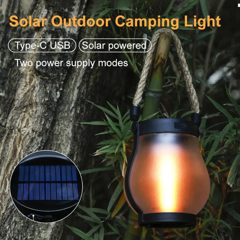 태양열 불꽃 램프 USB 충전식 캠핑 조명 걸이형 마당 - Solar Lantern Hanging 리뷰 및 가격