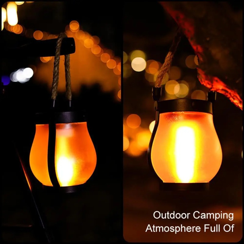 태양열 불꽃 램프 USB 충전식 캠핑 조명 걸이형 마당 - Solar Lantern Hanging 리뷰 및 가격
