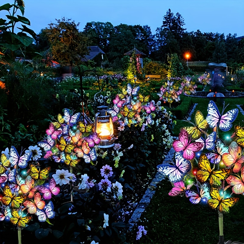 태양 LED 나비 정원 조명 마당 파티오 축제 크리스마 - Outdoor Lighting Effects 리뷰 및 가격