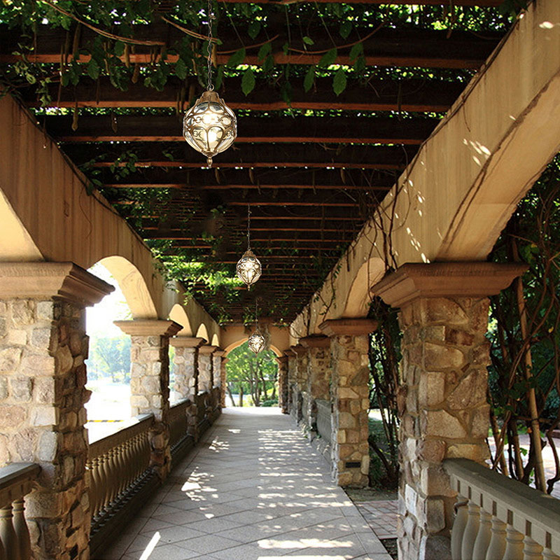 미국식 방수 샹들리에 야외 복도 발코니 천장 조명 마당 - Outdoor Lighting Chandelier 리뷰 및 가격