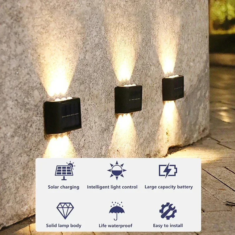 LED 태양광 조명 야외 방수 솔라 벽등 위아래 발광  - Outdoor Lighting Sconce 리뷰 및 가격
