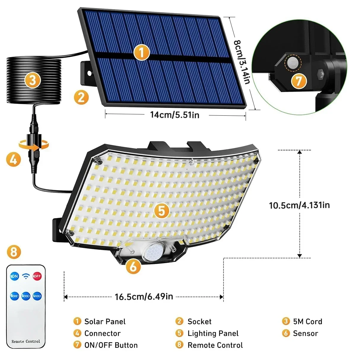234LED 태양광 야외 조명 모션 센서 슈퍼 브라이트 - Outdoor Lighting With Sensor 리뷰 및 가격