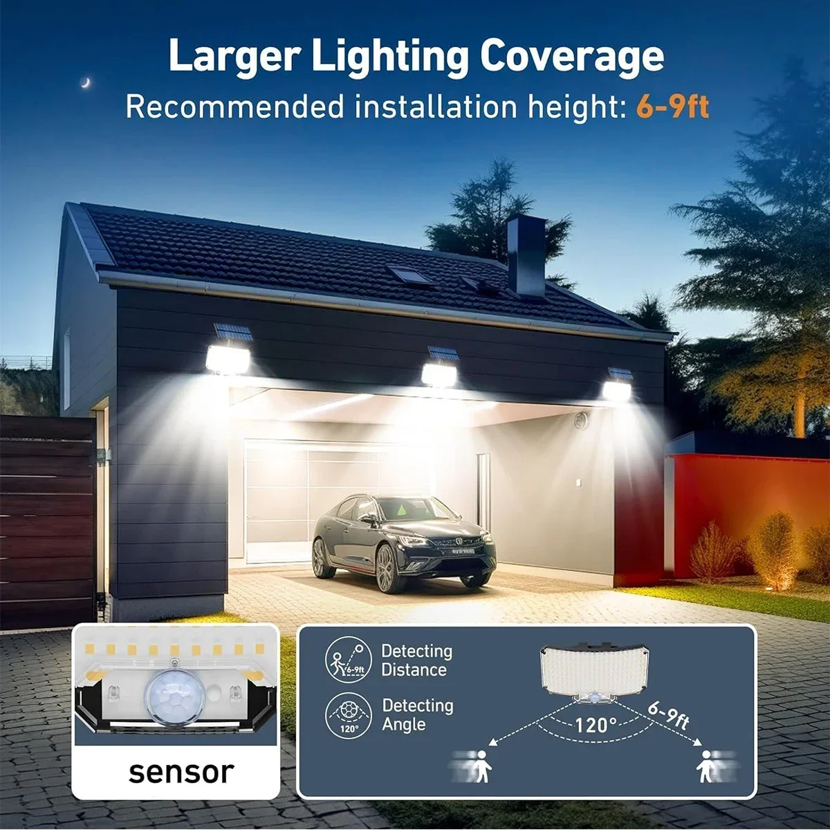 234LED 태양광 야외 조명 모션 센서 슈퍼 브라이트 - Outdoor Lighting With Sensor 리뷰 및 가격