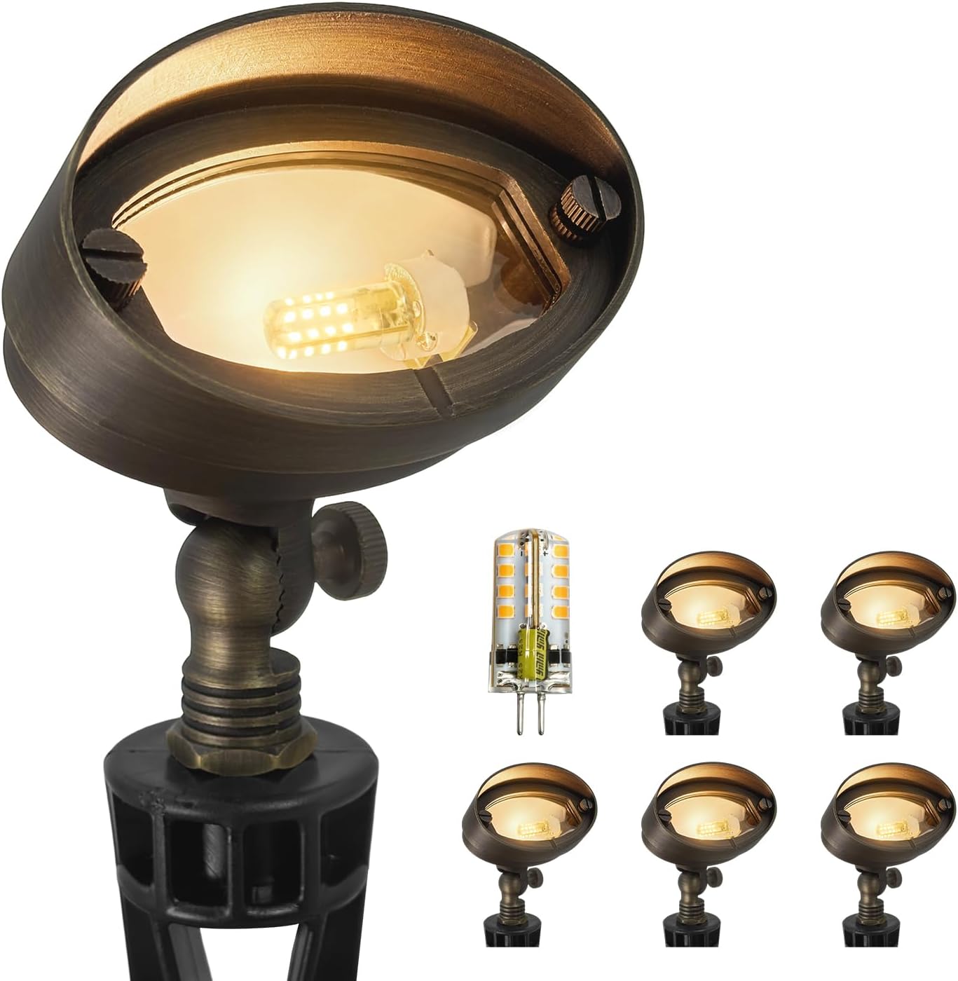 다이캐스트 황동 LED 조경 투광등 야외용 6개입(전구 - Outdoor Lighting Volt 리뷰 및 가격