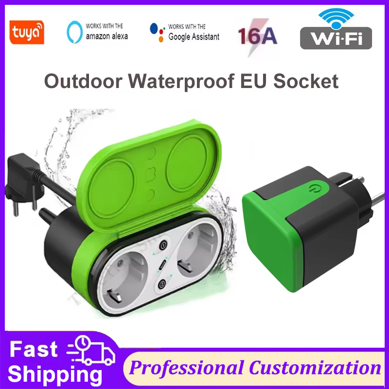 투야 EU 16A 와이파이 스마트 실외 플러그 스위치  - Outdoor Lighting Timer 리뷰 및 가격