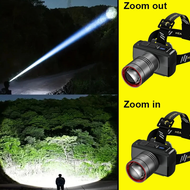2026 LED 디지털 충전식 헤드램프 초강력 헤드 L - Outdoor Lighting With Sensor 리뷰 및 가격