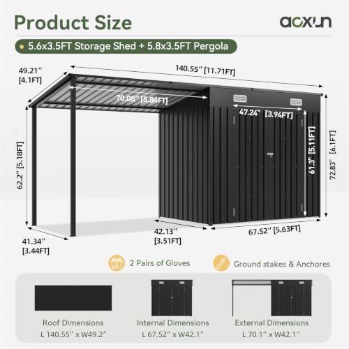 6x4피트 야외용 창고 및 하드탑 정자(솔라 전구 포함 - Outdoor Lighting Solar 리뷰 및 가격