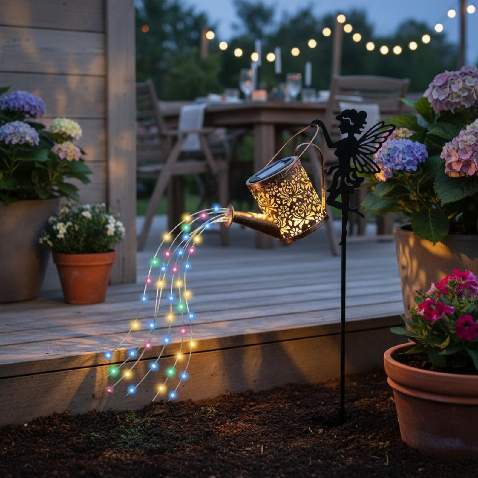 태양열 요정 물뿌리개 조명 장식용 프로젝션 요정 물뿌리 - Outdoor Lighting Modern 리뷰 및 가격