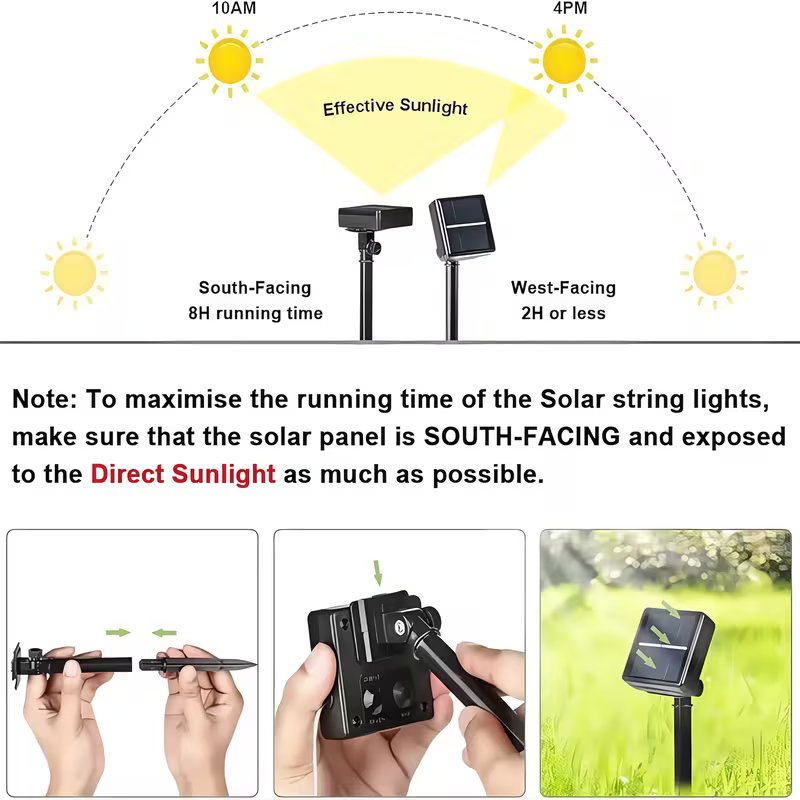태양열 스트링 라이트 야외 LED 요정 크리스마스 조명 - Outdoor Lighting Sconce 리뷰 및 가격
