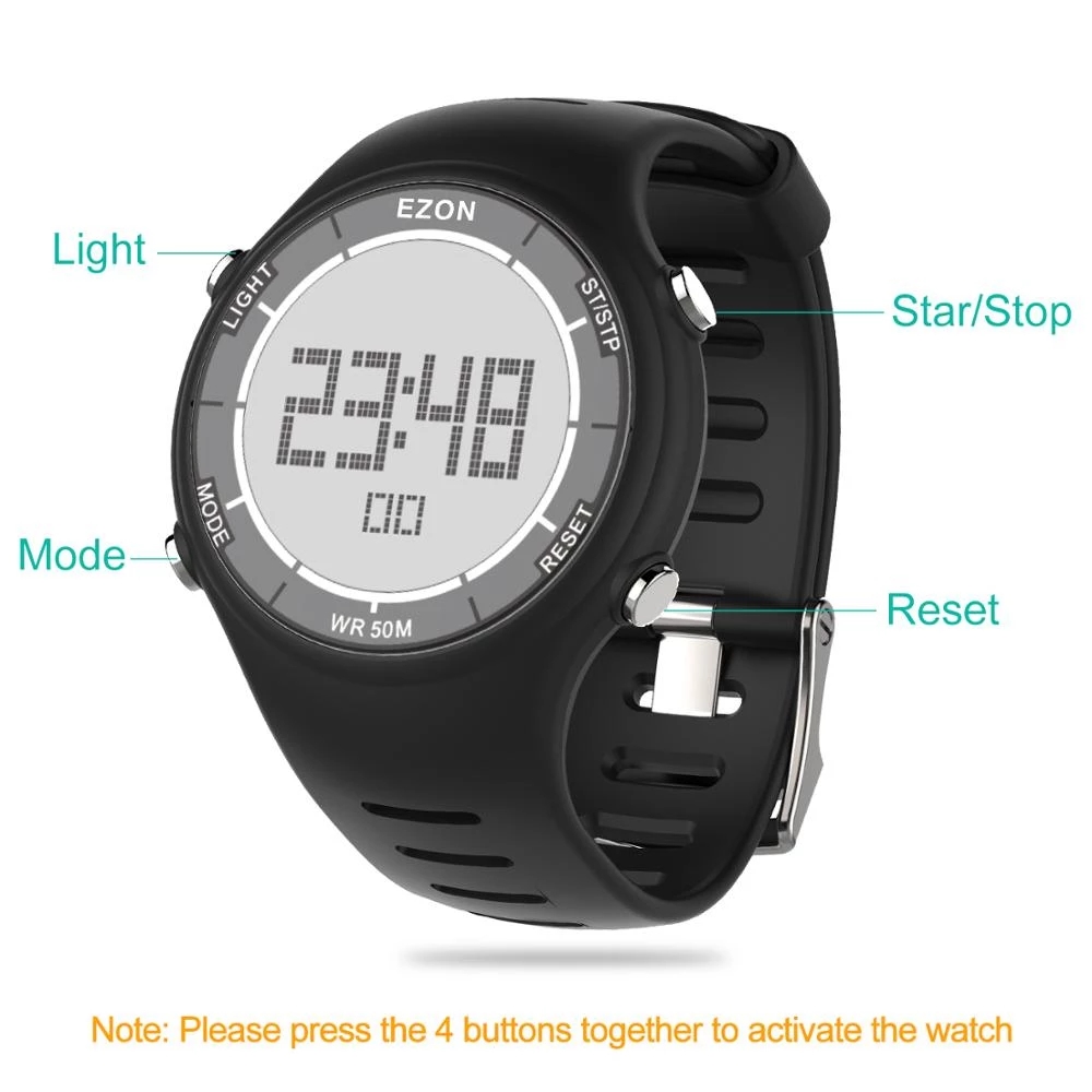 EZON 새로운 패션 여성 디지털 스포츠 시계 알람 시 - Outdoor Lighting Timer 리뷰 및 가격