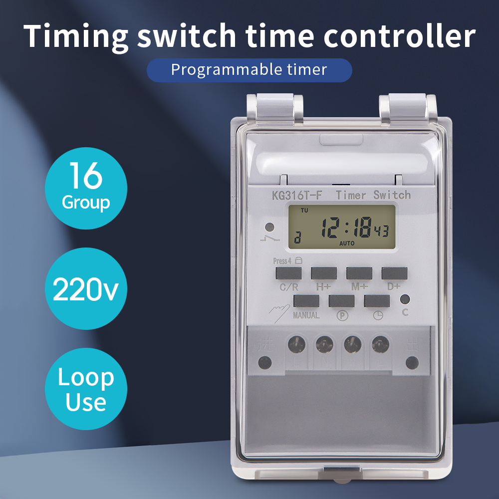 디지털 타이머 스위치 220V 30A 방수 벽걸이 주간 - Outdoor Lighting Timer Switch 리뷰 및 가격