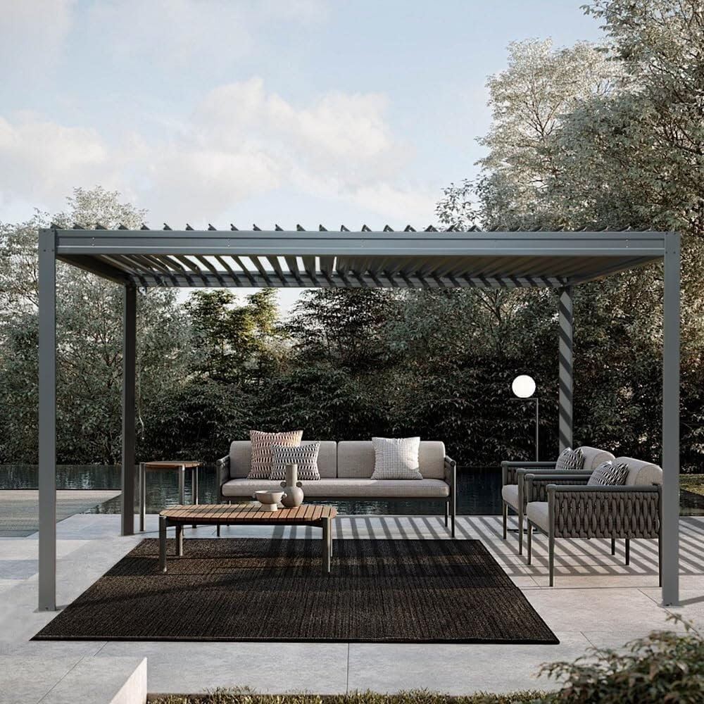 LED 조명과 블라인드가 있는 지능형 전동식 파고라 야 - Outdoor Lighting For Gazebo 리뷰 및 가격