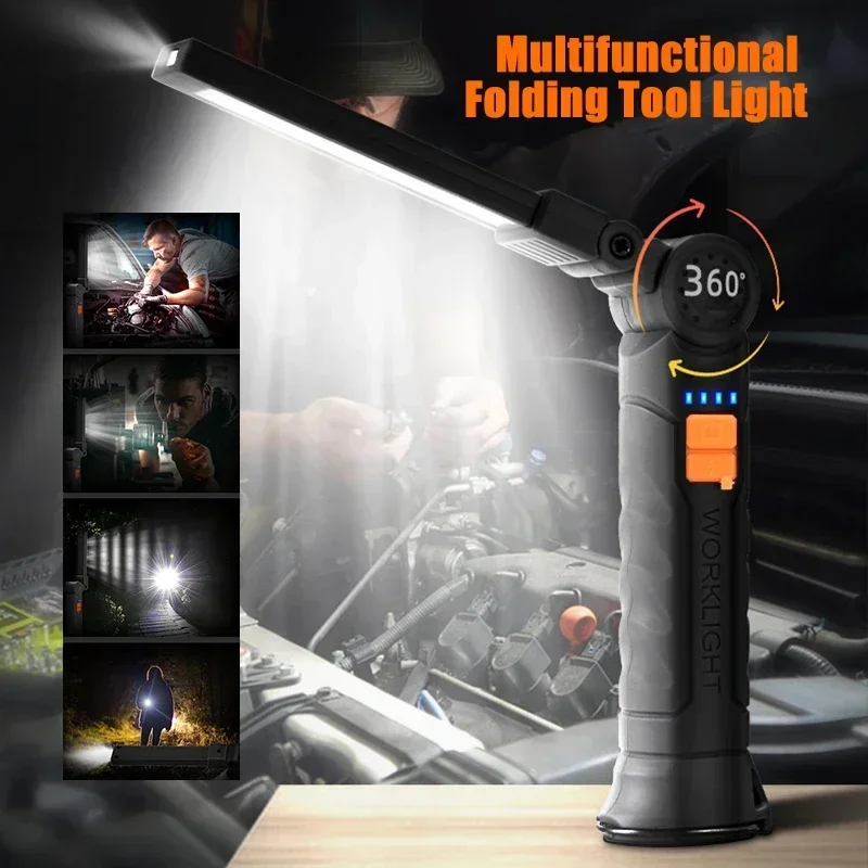 자석 및 후크가 있는 충전식 LED 손전등 작업등, 작 - Outdoor Lighting Replacement Bulbs 리뷰 및 가격