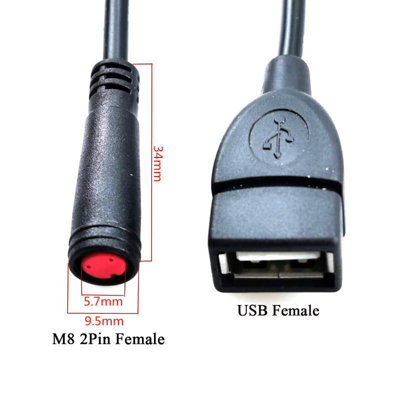 2핀 M8-USB 남성/여성 커넥터 연장 케이블 M8  - Outdoor Lighting Extension Cable 리뷰 및 가격