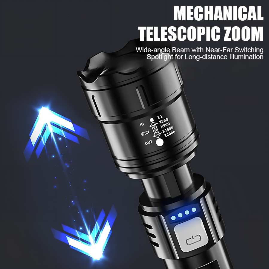 고출력 P50 LED 손전등 USB 충전식 줌 핸드헬드 - Outdoor Lighting Replacement Bulbs 리뷰 및 가격