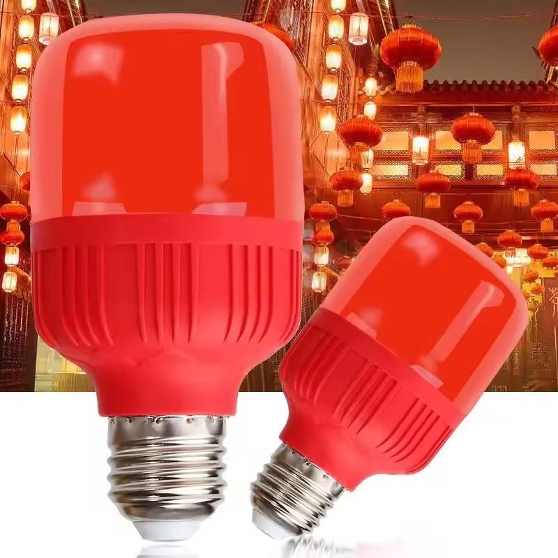 새로운 고출력 레드 LED 전구 E27/B22 220V - Outdoor Lighting Solar 리뷰 및 가격