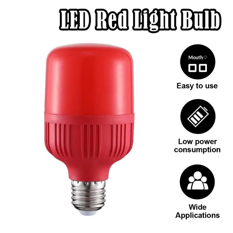 새로운 고출력 레드 LED 전구 E27/B22 220V - Outdoor Lighting Solar 리뷰 및 가격