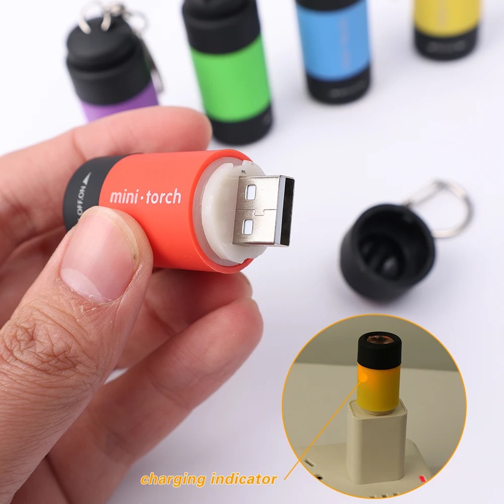 USB 충전식 캠핑 미니 손전등 강력한 라이트 포켓 키 - Outdoor Lighting Replacement Bulbs 리뷰 및 가격