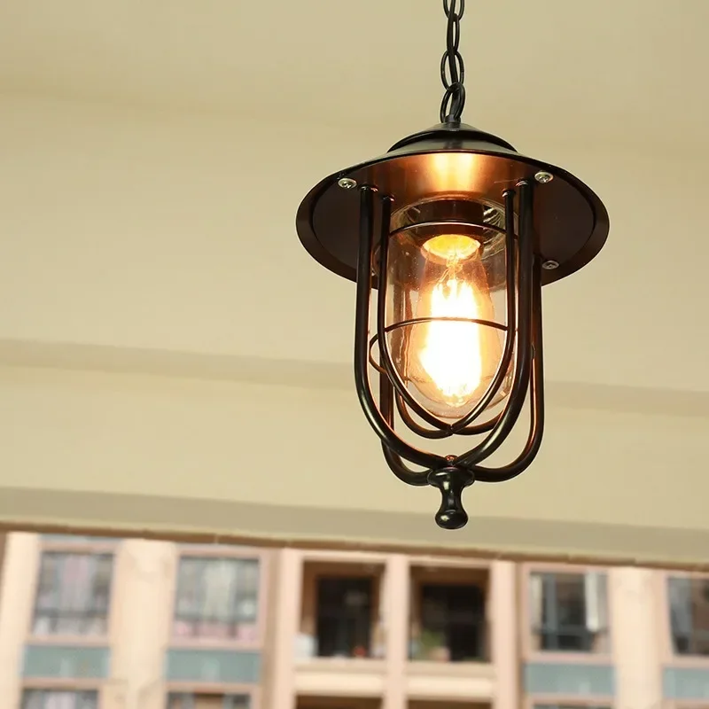 미국식 심플 발코니 정원 통로 빌라 복도 정자 야외 방 - Outdoor Lighting Chandelier 리뷰 및 가격
