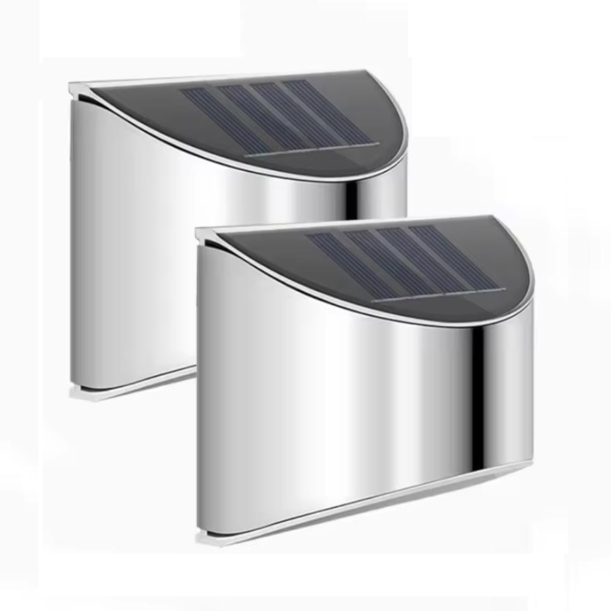 2개 세트 태양광 정원등 스테인리스 스틸 마당 벽등 방 - Xl Outdoor Lighting 리뷰 및 가격
