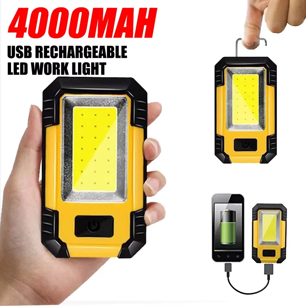 휴대용 4000mAh 충전식 작업등 초강력 COB 손전 - Outdoor Lighting Replacement Bulbs 리뷰 및 가격