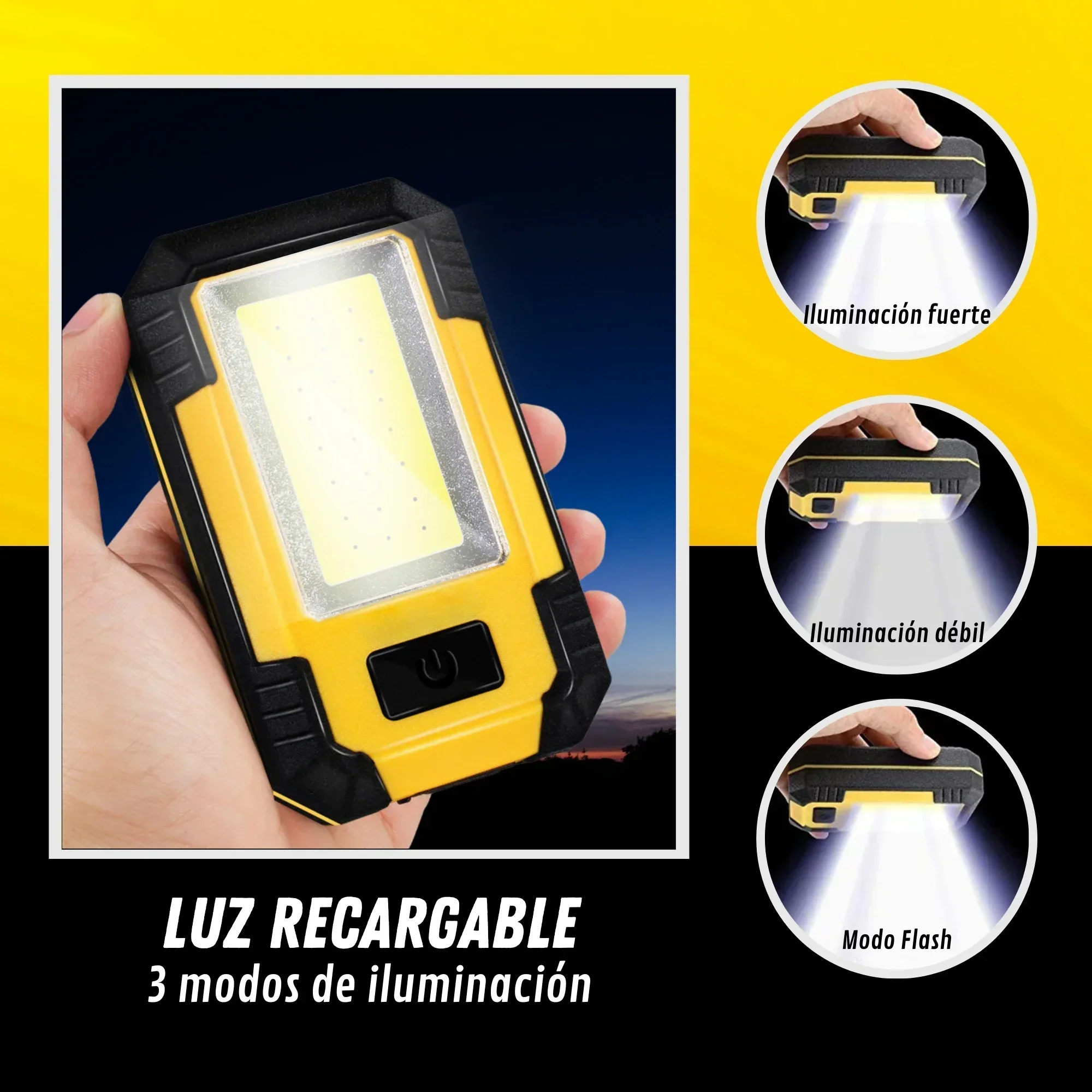 휴대용 4000mAh 충전식 작업등 초강력 COB 손전 - Outdoor Lighting Replacement Bulbs 리뷰 및 가격
