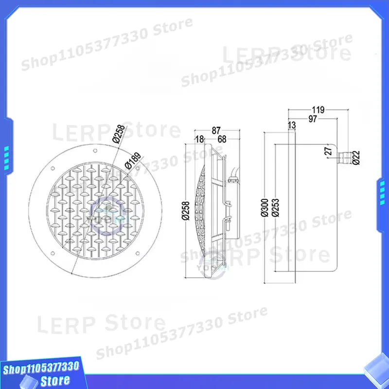 RGB LED 수중 풀 조명 매립형 스테인리스 스틸 수 - Ground Light Recessed 리뷰 및 가격