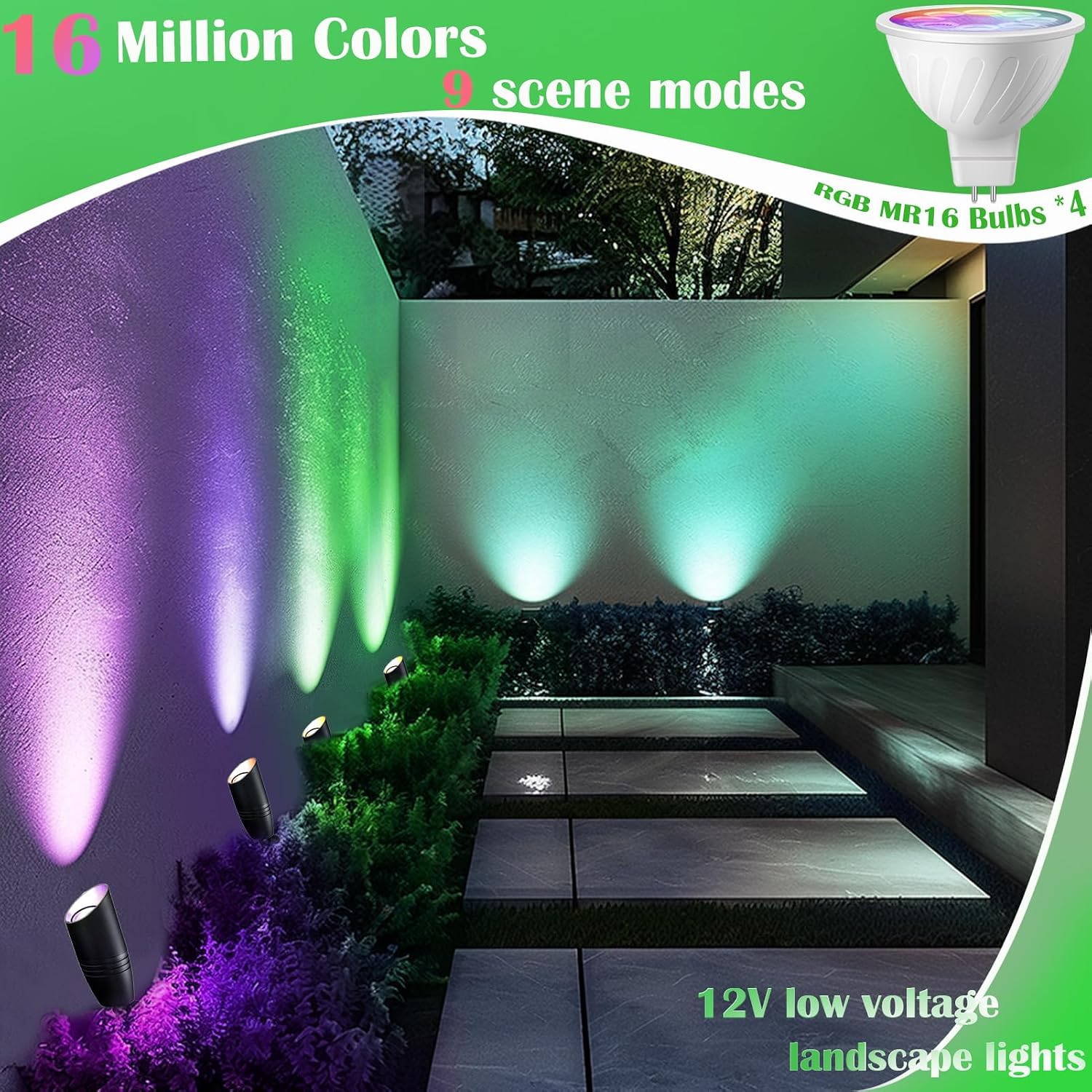 RGB 저전압 조경 조명 키트 12V 색상 변경 조경등 - Outdoor Lighting Volt 리뷰 및 가격