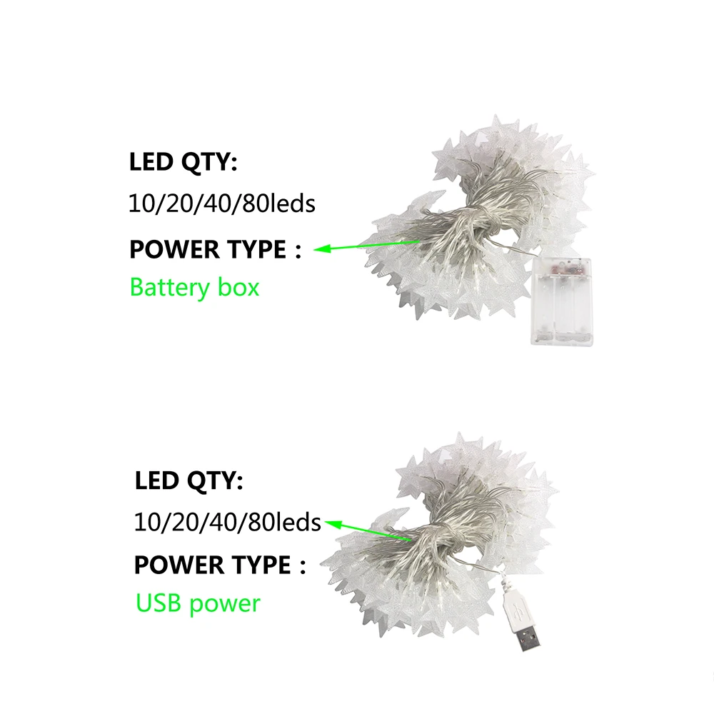 LED 스타 스트링 라이트 USB/배터리 작동 요정 조 - Outdoor Lighting Replacement Bulbs 리뷰 및 가격