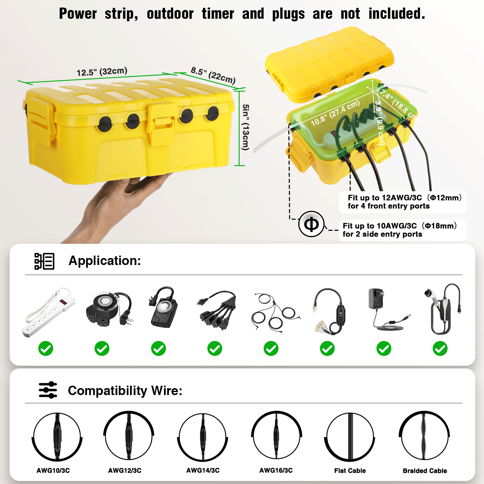 초대형 야외 방수 박스 휴일 장식 박스 IP54 방수  - Outdoor Lighting Timer 리뷰 및 가격