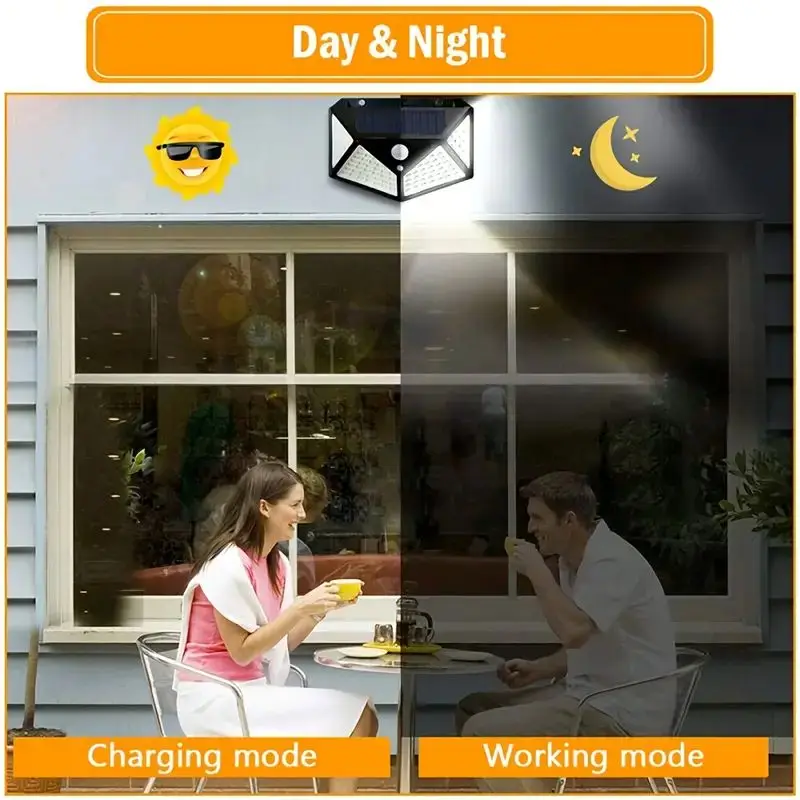 100LED 야외 태양광 정원등, 모션 센서 방수 태양 - Outdoor Lighting Sconce 리뷰 및 가격